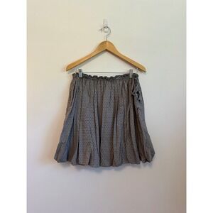 Gap Grey Swiss Dot Bubble Hem Mini Skirt | Size Medium